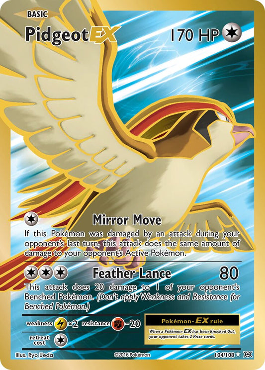 Pidgeot-EX - 104/108 - Rare Ultra