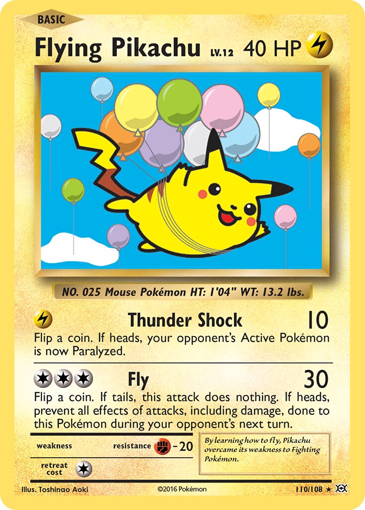 Flying Pikachu - 110/108 - Rare Secret