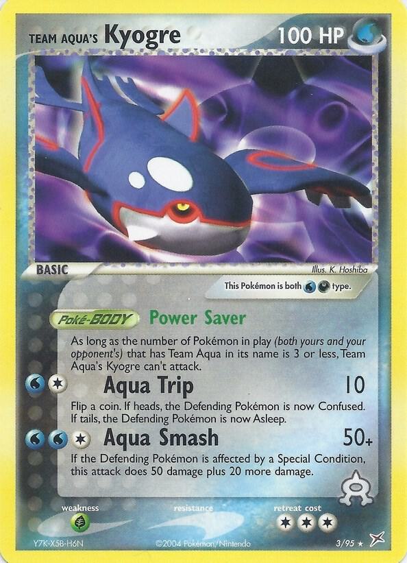 Team Aqua's Kyogre - 3/95 (EX Team Magma vs Team Aqua) - 003/095 - Rare