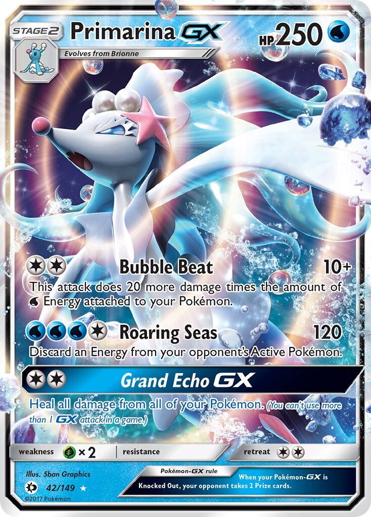 Primarina-GX - 42/149 - Rare Holo GX
