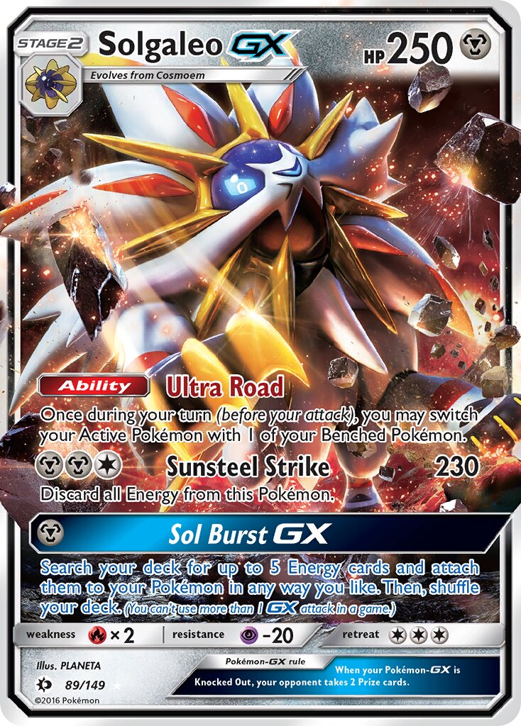 Solgaleo-GX - 89/149 - Rare Holo GX
