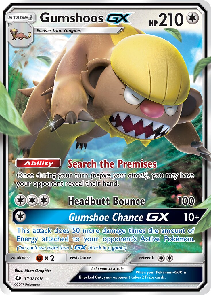 Gumshoos-GX - 110/149 - Rare Holo GX
