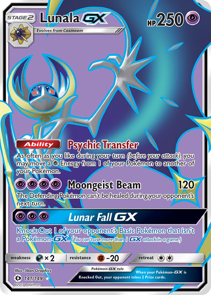Lunala-GX - 141/149 - Rare Ultra