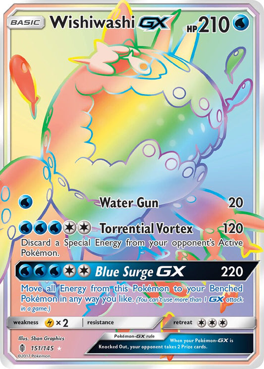 Wishiwashi-GX - 151/145 - Rare Rainbow