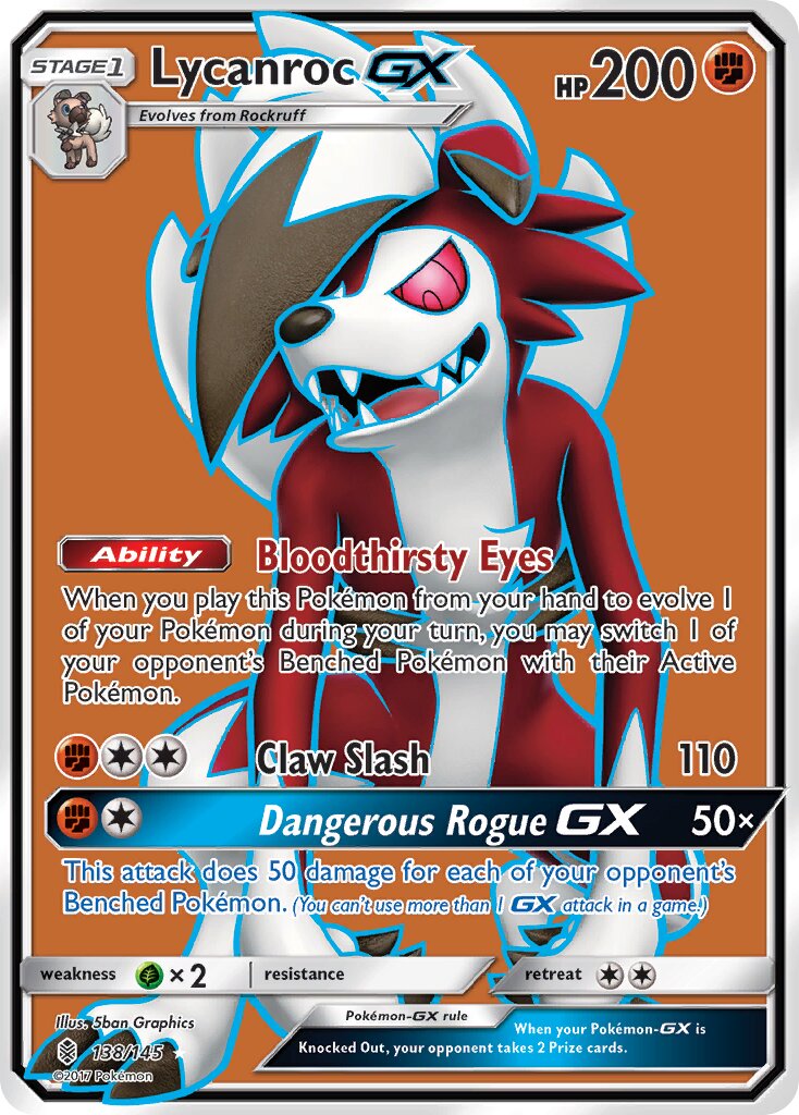 Lycanroc-GX - 138/145 - Rare Ultra
