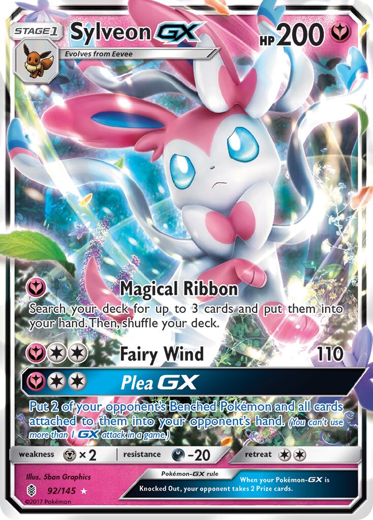 Sylveon-GX - 92/145 - Rare Holo GX