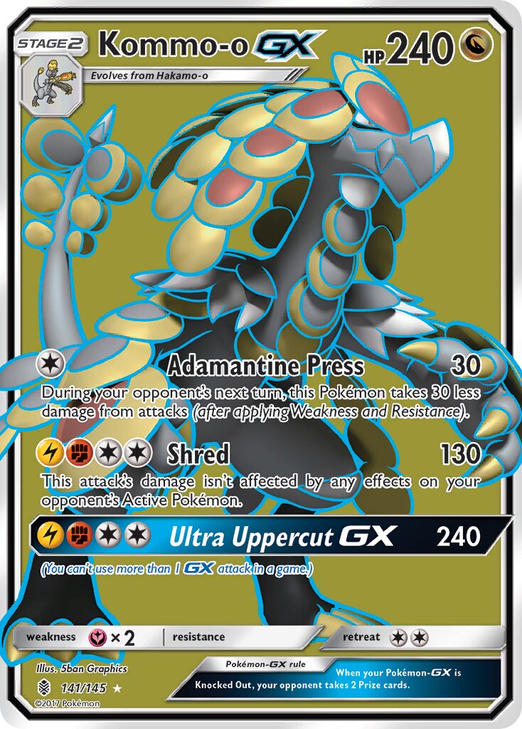 Kommo-o-GX - 141/145 - Rare Ultra