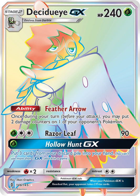 Decidueye-GX - 146/145 - Rare Rainbow