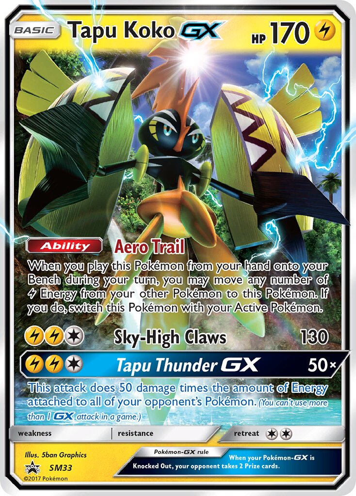 Tapu Koko-GX - SM33 - Promo