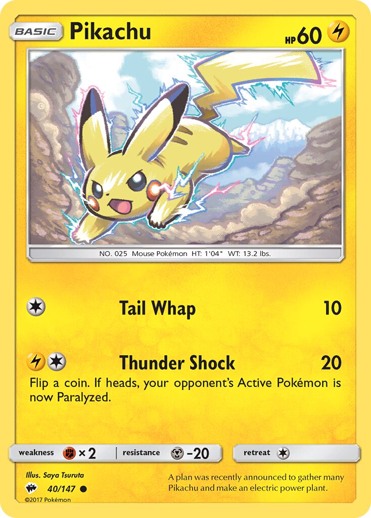 Pikachu - 40/147 - Common