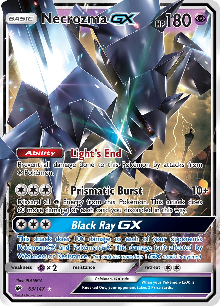 Necrozma-GX - 63/147 - Rare Holo GX