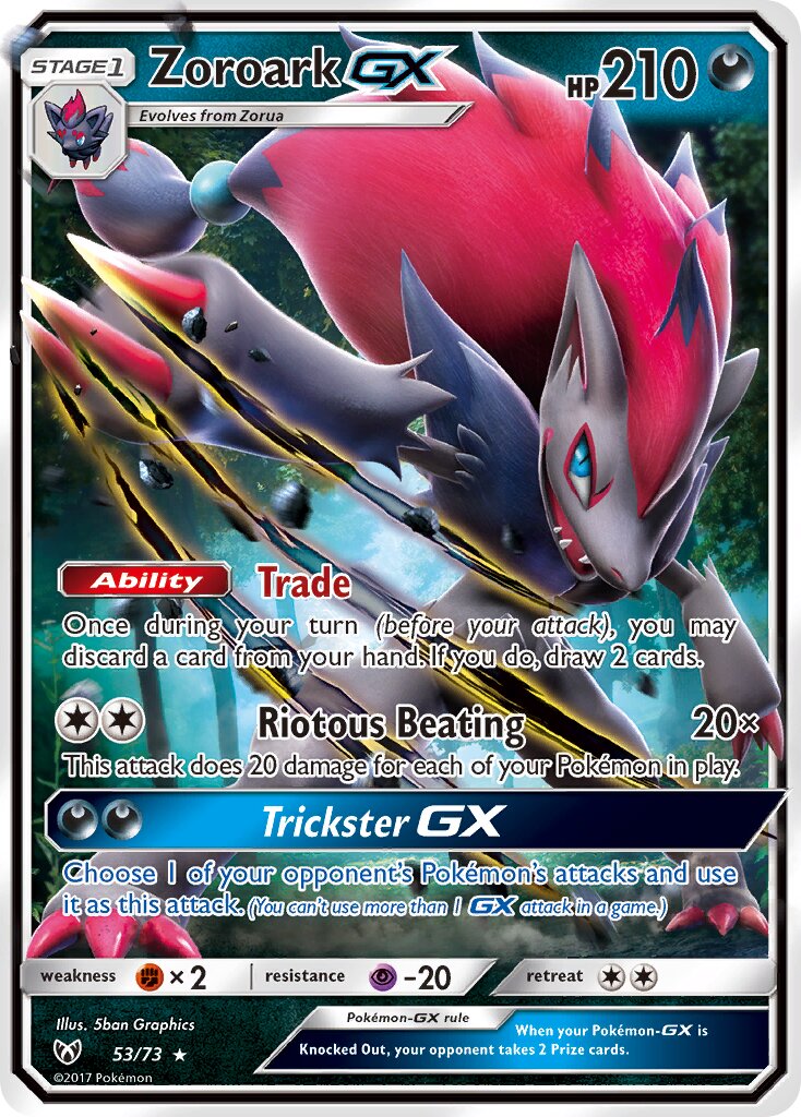 Zoroark-GX - 53/73 - Rare Holo GX