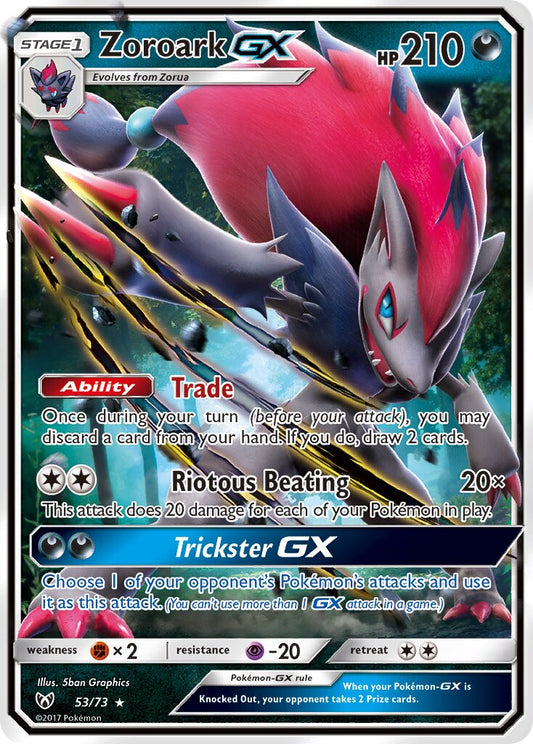 Zoroark-GX - 53/73 - Rare Holo GX