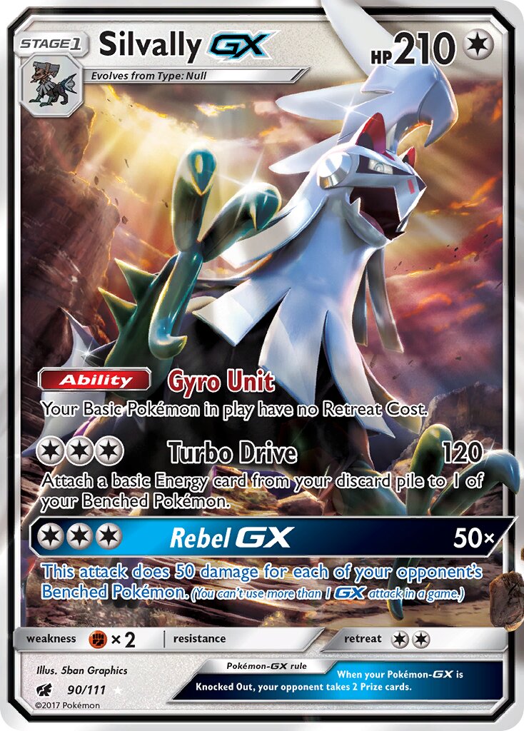 Silvally-GX - 90/111 - Rare Holo GX