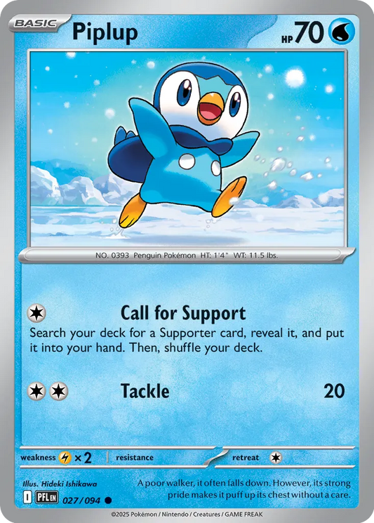 Piplup - 027/094 - Common