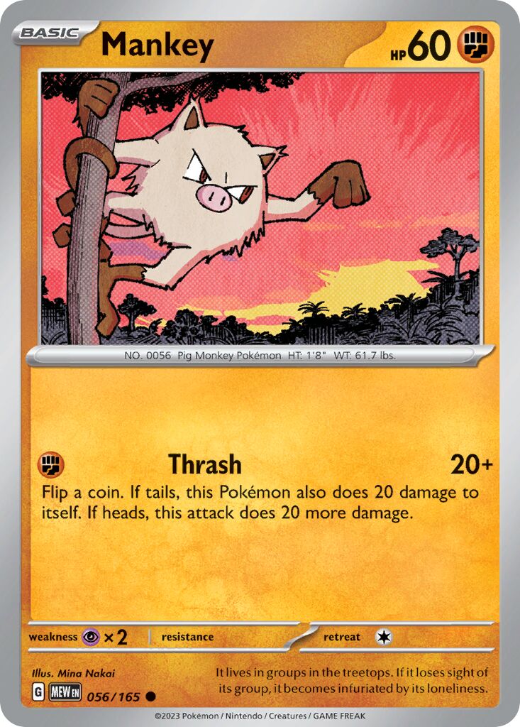 Mankey - 056/165 - Common