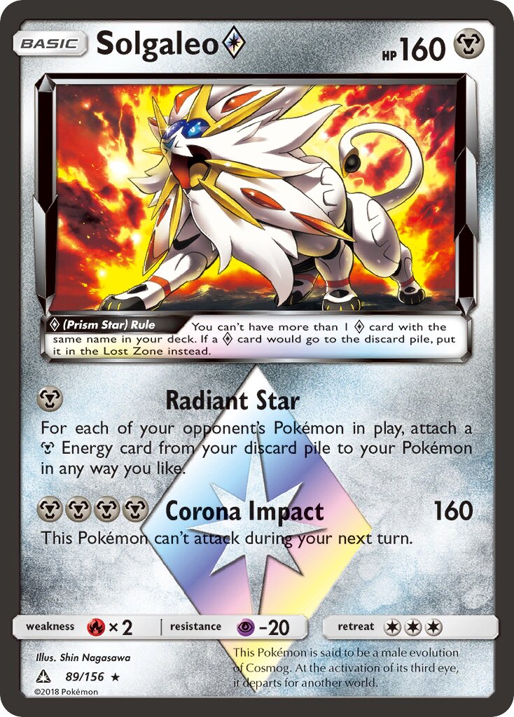 Solgaleo ◇ - 89/156 - Rare Prism Star