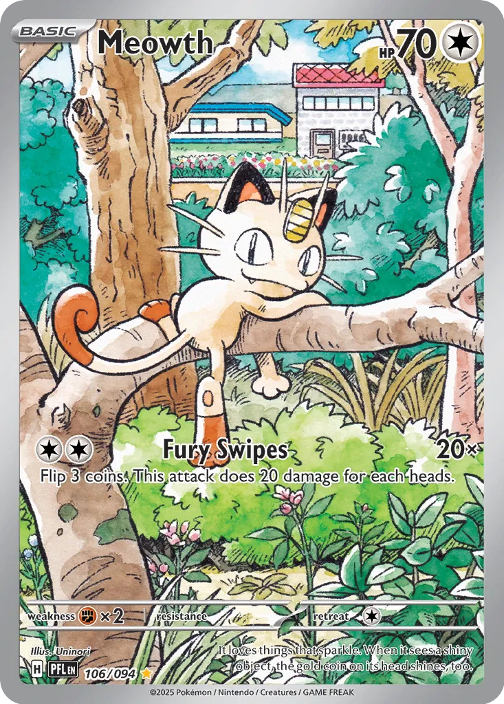 Meowth - 106/094 - Illustration Rare