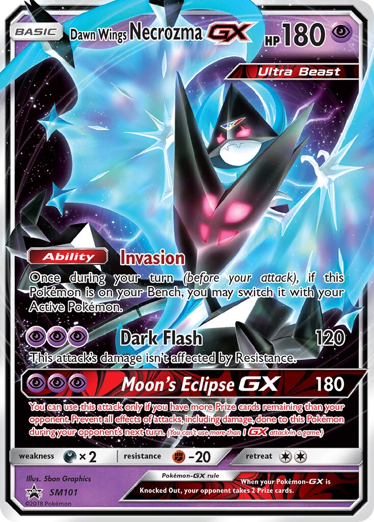 Dawn Wings Necrozma-GX - SM101 - Promo