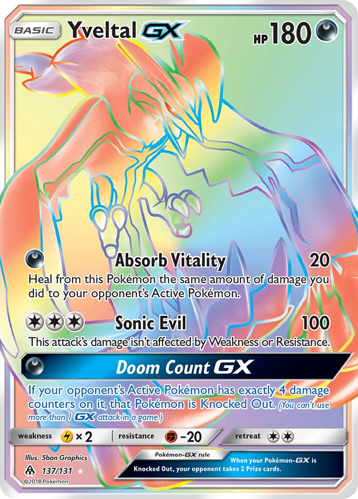 Yveltal-GX - 137/131 - Rare Rainbow