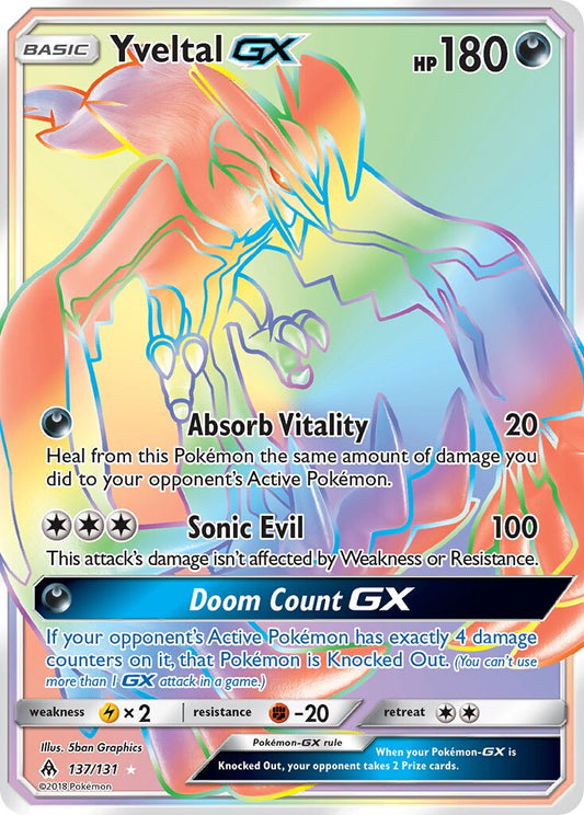 Yveltal-GX - 137/131 - Rare Rainbow