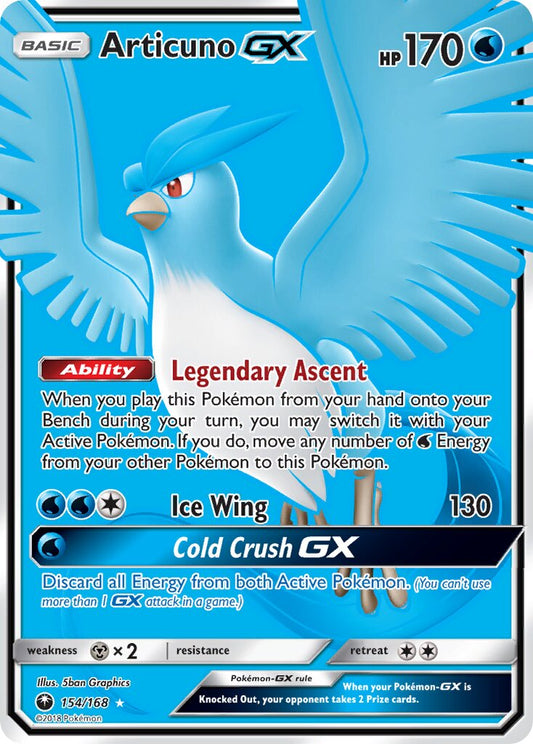 Articuno-GX - 154/168 - Rare Ultra