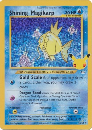 Shining Magikarp - 66/64 - Holo Rare (Classic Collection)