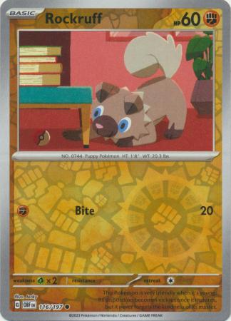 Rockruff - 116/197 - Common Reverse Holo