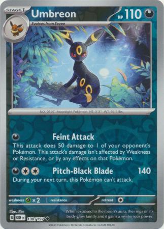 Umbreon - 130/197 - Uncommon Reverse Holo (Español)
