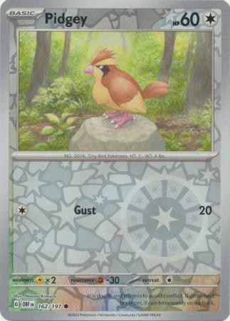 Pidgey - 162/197 - Common Reverse Holo