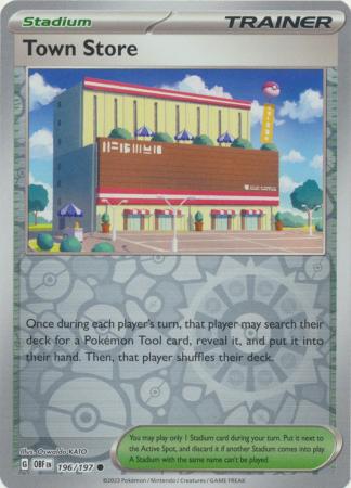 Town Store - 196/197 - Common Reverse Holo
