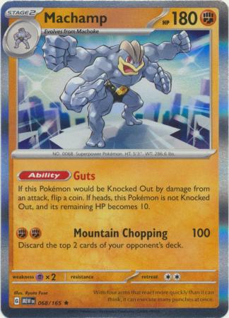 Machamp - 068/165 - Holo Rare
