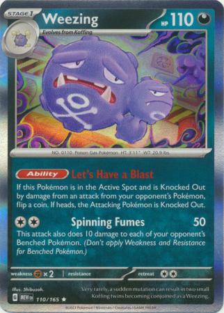 Weezing - 110/165 - Holo Rare (Español)