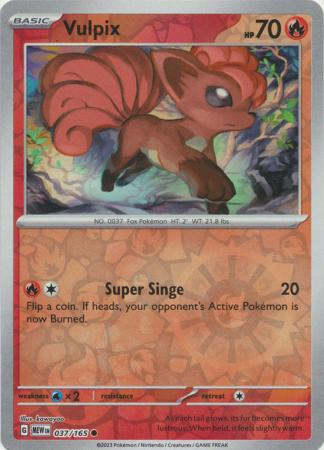 Vulpix - 037/165 - Common Reverse Holo (Español)