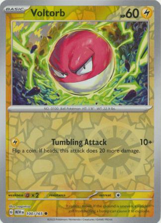 Voltorb - 100/165 - Common Reverse Holo (Español)