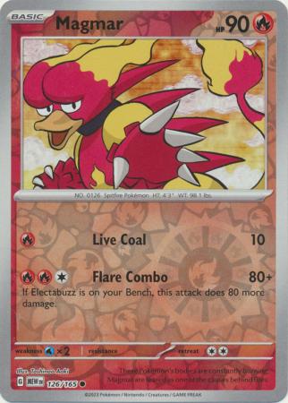 Magmar - 126/165 - Common Reverse Holo (Español)