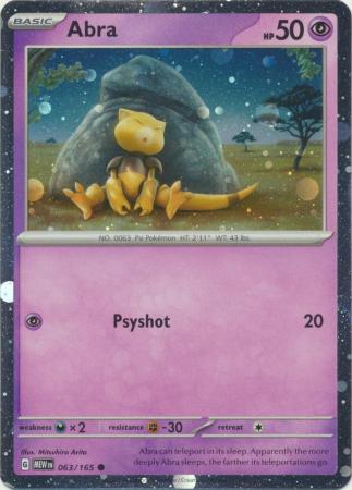 Abra - 063/165 - Galaxy Holo Promo (Español)