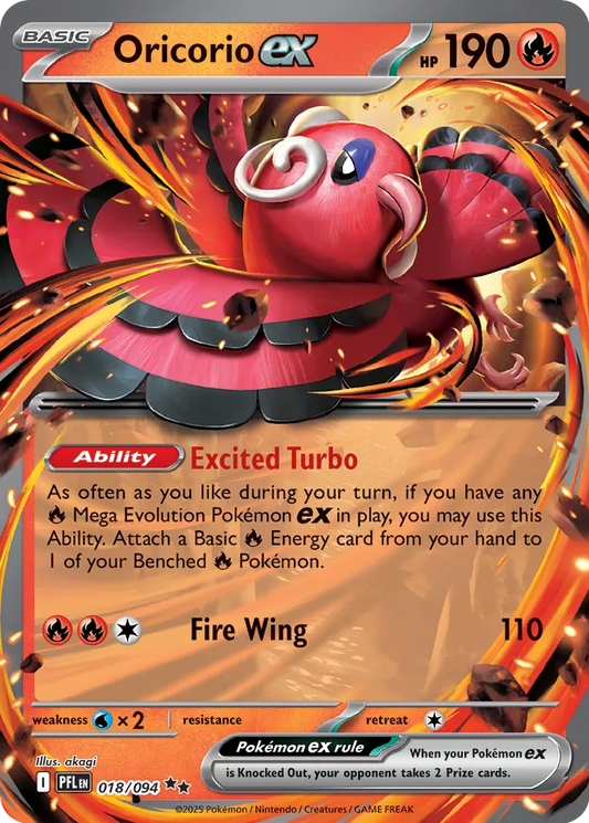 Oricorio ex - 018/094 - Double Rare