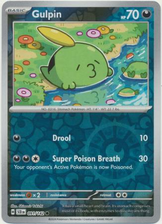 Gulpin - 091/142 - Common Reverse Holo