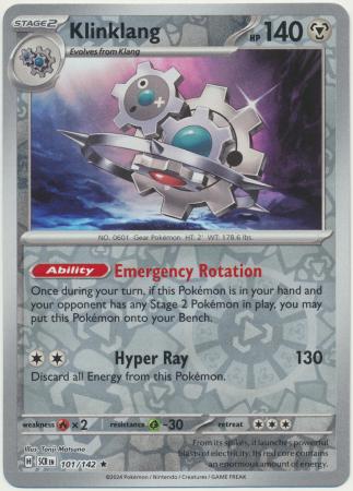 Klinklang - 101/142 - Reverse Holo Rare (Español)