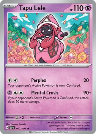 Tapu Lele - 092/191 - Holo Rare (Español)