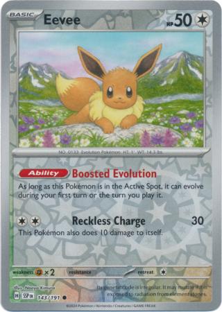 Eevee - 143/191 - Common Reverse Holo (Español)