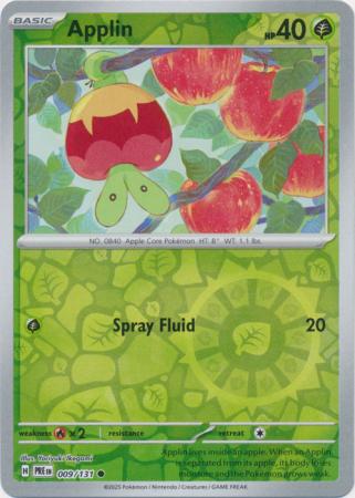 Applin - 009/131 - Common Reverse Holo (Español)