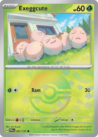 Exeggcute - 001/131 - Common Pokeball Reverse Holo (Español)