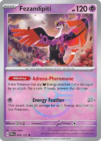 Fezandipiti - 045/131 - Pokeball Reverse Holo Rare