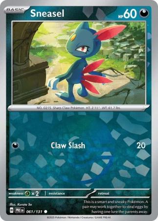 Sneasel - 061/131 - Common Pokeball Reverse Holo