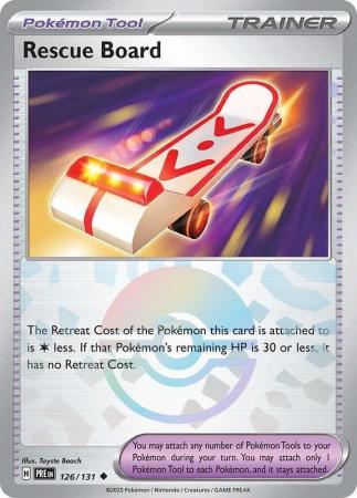 Rescue Board - 126/131 - Uncommon Pokeball Reverse Holo (Español)