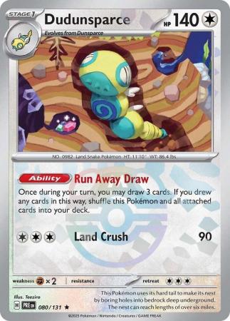 Dudunsparce - 080/131 - Master Ball Reverse Holo Rare (Español)