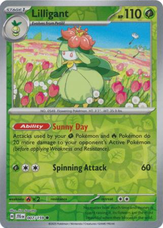 Lilligant - 007/159 - Common Reverse Holo