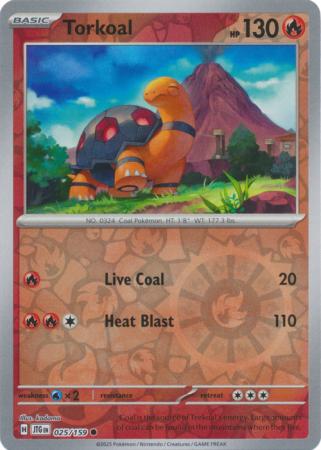 Torkoal - 025/159 - Common Reverse Holo (Español LA)